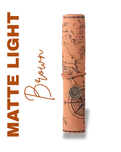 VINTAGE TREASURE MAP PENCIL/BRUSH CASE