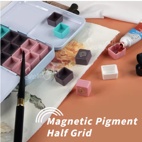 50pc MAGNETIC WATERCOLOUR HALFPANS