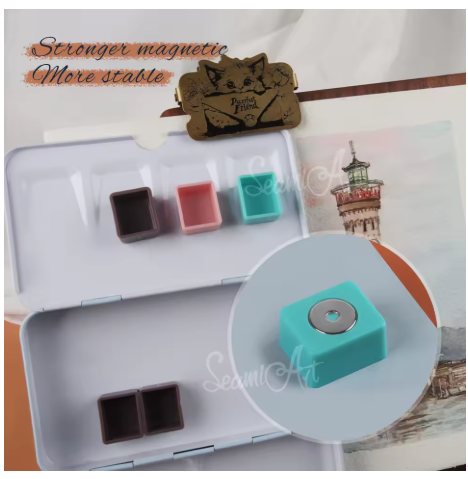 50pc MAGNETIC WATERCOLOUR HALFPANS