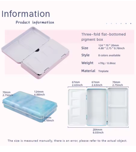 WATERPAINT STORAGE TIN BOX