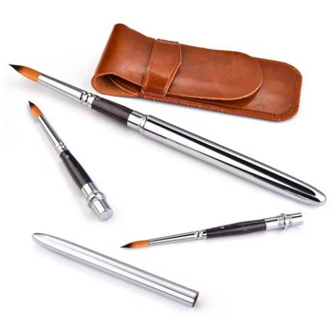 METAL WATERCOLOUR BRUSHES SET